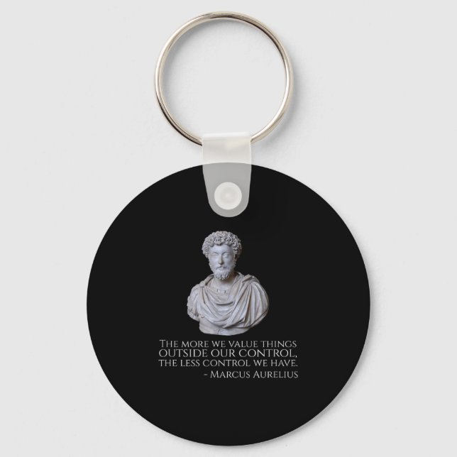 Porte-clés Marcus Aurelius - Philosophie du stoïcisme motivat (Recto)