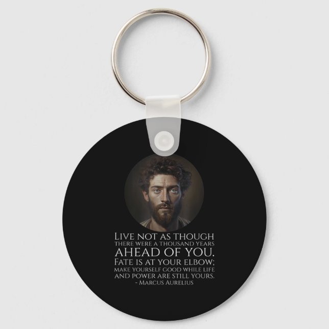 Porte-clés Marcus Aurelius Stoicism - Philosophie stoïque rom (Recto)