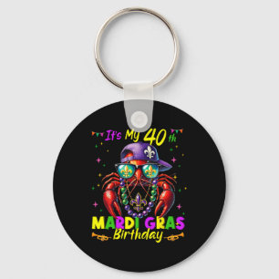 Porte-clés Mardi Gras 40e anniversaire mardi gras 40 ans