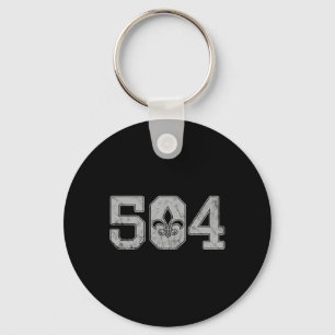 Porte-clés Mardi Gras 504 T Shirt Nola Nouvelle Orléans Louis