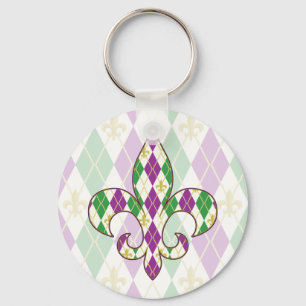Porte-clés Mardi Gras Argyle