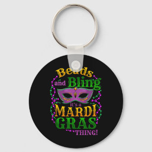 Porte-clés Mardi Gras Beads And Bling C'est une Mardi Gras Th