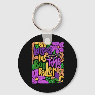 Porte-clés Mardi Gras Boho Laissez Les Bon Temps Rouler Fleur