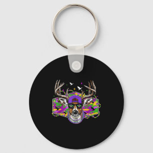 Porte-clés Mardi Gras Cerf Drôle de Chasse Camo Carnaval Homm