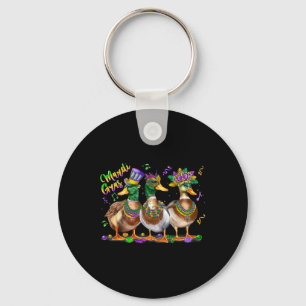 Porte-clés Mardi Gras Costume Carnaval Canard Louisiane Homme