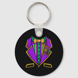 Porte-clés Mardi Gras Costume Tuxedo Pour Les Mas Costumés De