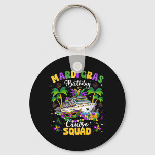 Porte-clés Mardi Gras Escouade d'anniversaire Mardi Gras Carn