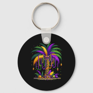 Porte-clés Mardi Gras Palm Tree Hawaiian Tropical Party Men W