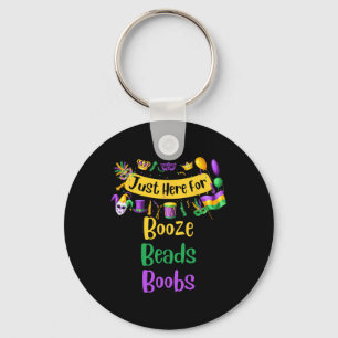 Porte-clés Mardi Gras Pour Hommes Femmes Je suis juste ici po