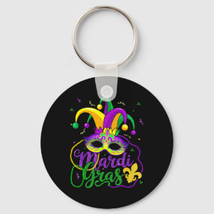 Porte-clés Mardi Gras Tee Pour Femmes Enfants Hommes Perles P