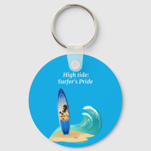 Porte-clés "Marée haute : la fierté du surfeur" aventure océa