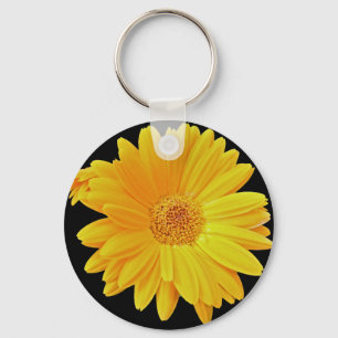 Porte-clés Marguerite de Gerbera (hybrida de Gerbera) - jaune