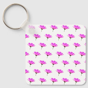 Porte-clés Marguerite rose