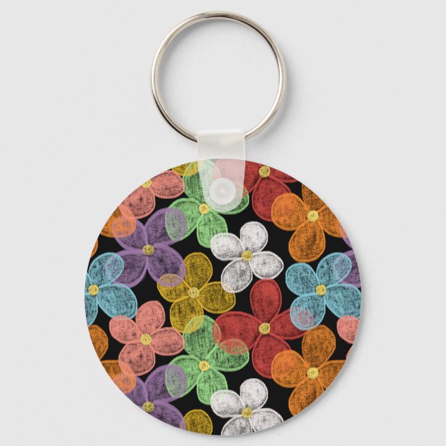Porte-clés Marguerites à la craie (Verso)