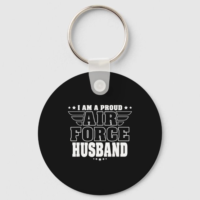 Porte-clés Mari Fier Air Force Husband (Recto)