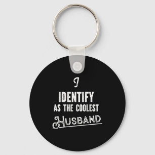 Porte-clés Mari Minimaliste Identifie Le Mari Le Plus Cool Pa