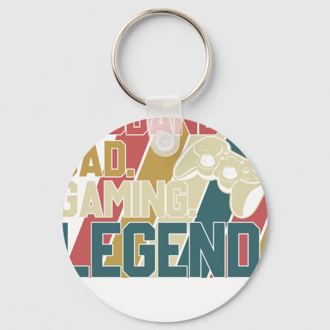 Porte-clés mari papa légende du gaming (Recto)