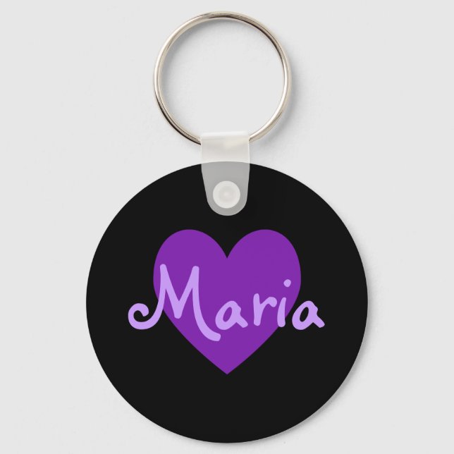 Porte-clés Maria en violet (Recto)
