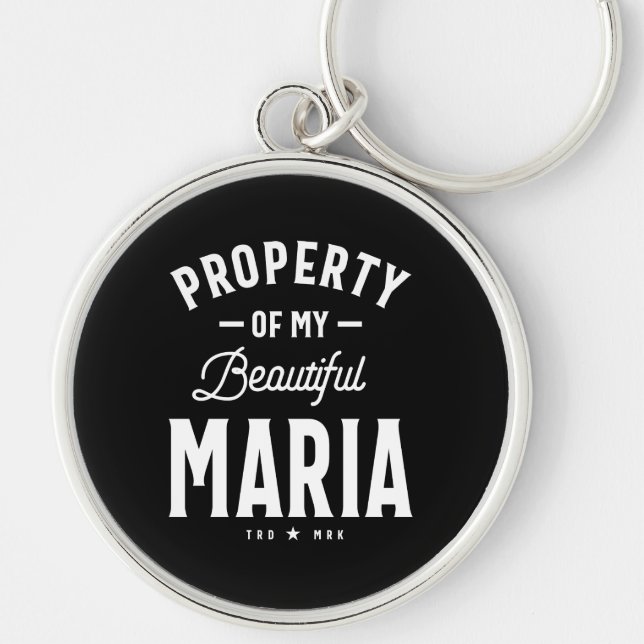 Porte-clés Maria Personalized Name Birthday Gift (Devant)