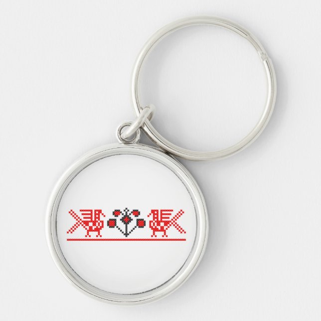 Porte-clés Mariage croix couple élégants inséparables (Devant)