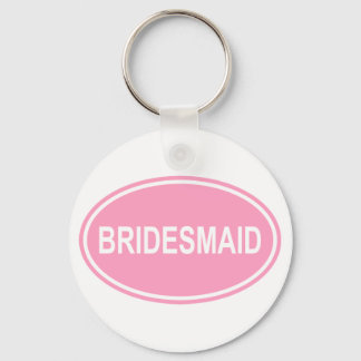 Porte-clés Mariage de Bridesmaid Oval Pink