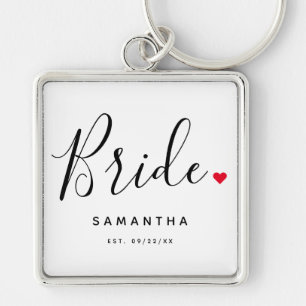 Porte-clés Mariage de mariée élégant