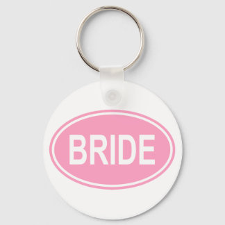 Porte-clés Mariage de mariée Oval Rose