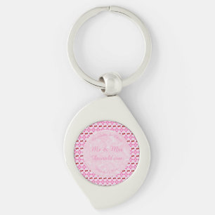 Porte-clés Mariage de printemps rose Cerisier en fleurs et ce