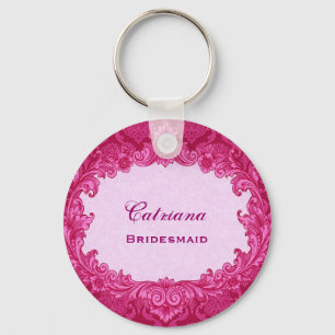 Porte-clés Mariage d'une servante privilégier rose Vintage Da
