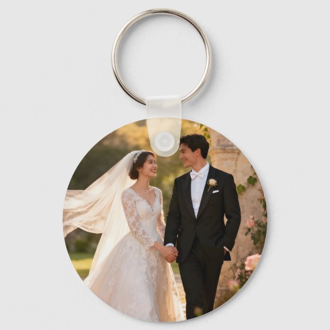 Porte-clés Mariage en plein air (Recto)