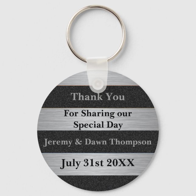 Porte-clés Mariage Favor Merci Porte - clé (Recto)