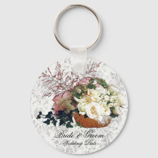 Porte-clés Mariage floral Bouquet Favoriser le Porte - clé