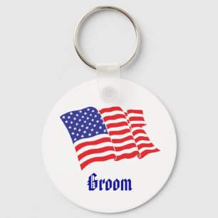 Porte-clés Mariage patriotique Groom