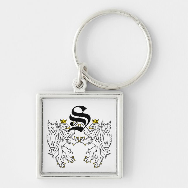 Porte-clés Mariage Renaissance Lion Rampant (Devant)