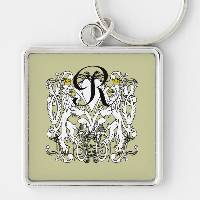 Porte-clés Mariage Renaissance Lion Rampant (Devant)