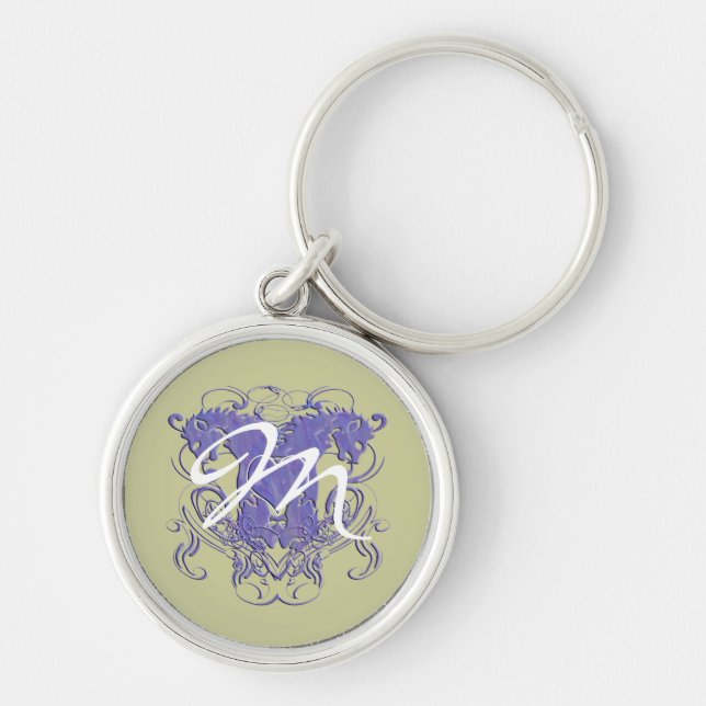 Porte-clés Mariage Renaissance Lion Rampant (Devant)