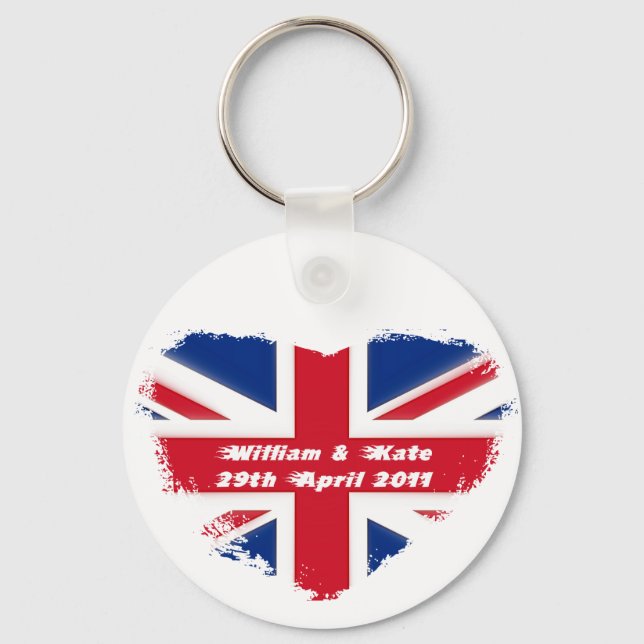 Porte-clés Mariage royal - Kate & William (Recto)