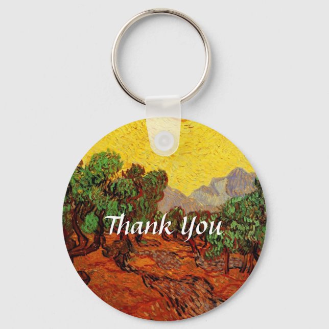 Porte-clés Mariages, Vincent van Gogh Olive Trees (Recto)