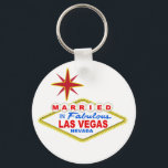 Porte-clés Marié À Las Vegas<br><div class="desc">Marié À Las Vegas</div>