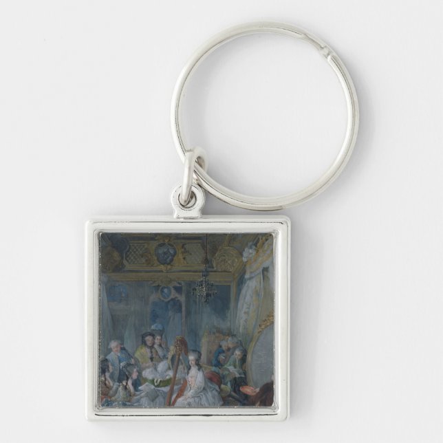 Porte-clés Marie Antoinette dans sa chambre à Versailles (Devant)