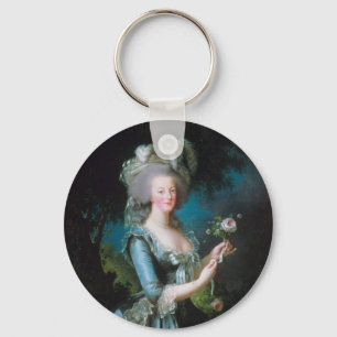 Porte-clés Marie-Antoinette with the Rose by Elisabeth Lebrun