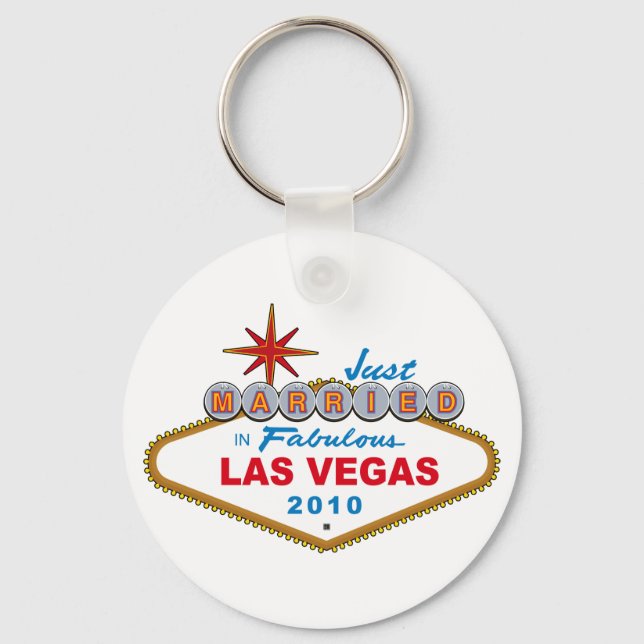 Porte-clés Marié Dans Fabulous Las Vegas 2010 (Recto)