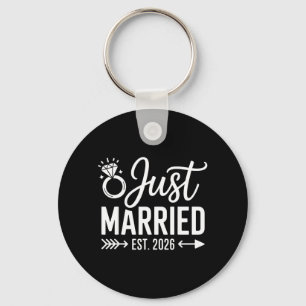 Porte-clés Marié depuis 2026 Mariage Femme M. Mme Mariée Mari