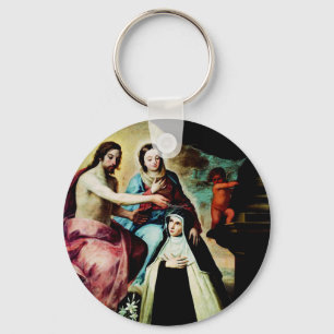 Porte-clés Marie Madeleine de Pazzi par Pedro de Moya