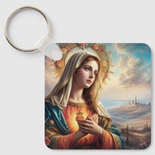Porte-clés Marie Vierge Jésus