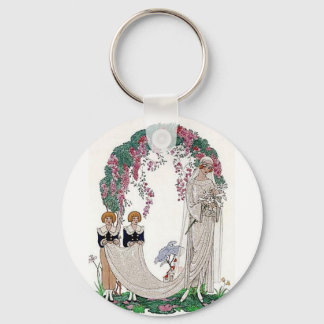 Porte-clés Mariée Art déco