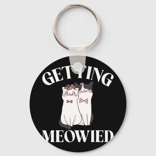 Porte-clés Mariée Meowied 1  (Recto)