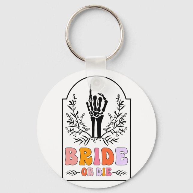 Porte-clés Mariée ou Morte Main de Squelette Groovy Enterreme (Recto)