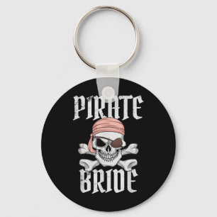 Porte-clés Mariée Pirate Crâne de Pirate &amp; Os Croisés Pir