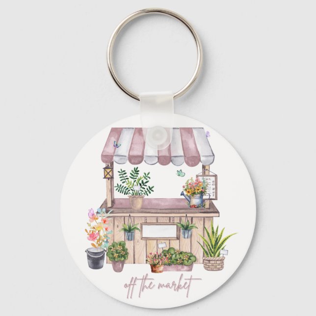 Porte-clés Mariée retrait du marché | Joli marché féminin (Recto)